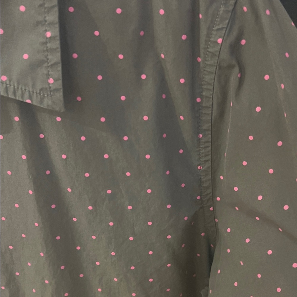 Banana Republic Button Down‎ Shirt with Pink Dots - Picture 3 of 7